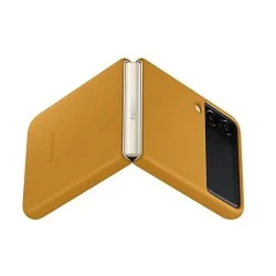 Cover Samsung Z Flip 3 5G Leather - Yellow